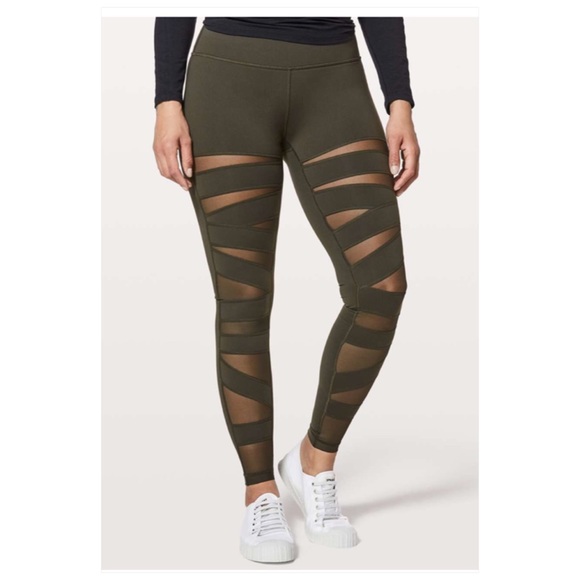 lululemon athletica Pants - Lululemon Wunder Under HR Tights with Mesh